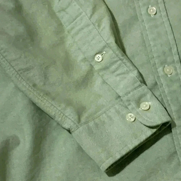 Men’s Ralph Lauren Long Sleeve Button Down Shirt Size 16 34/35 Green EUC - Picture 6 of 7